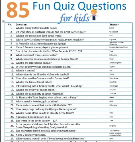 quality quiz questions and answers